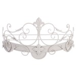 Zdobiony stelaż pod baldachim CURLY 2 Blanc MariClo' metaloplastyka