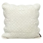 Welurowa poszewka VELVET złamana biel 