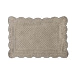 Bawełniana podkładka prostokątna CARMEN szaro-beżowa 35x50 cm