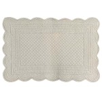 Bawełniana podkładka prostokątna CARMEN jasno-beżowa 35x50 cm