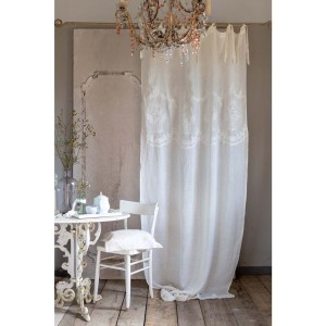 Zasłona z haftem DENTELLE 3 Blanc MariClo'