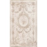 Dywan w stylu vintage z nadrukiem AUBUSSON 65x130 cm brązowy Blanc MariClo'