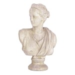 Rzeźba popiersie z żywicy TRAME 1 Blanc MariClo'