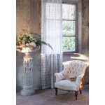 Haftowana firana DENTELLE 1 beżowa Blanc MariClo'