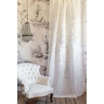 Firana zasłona lniana DENTELLE CREAM Blanc MariClo' 140x290 cm 