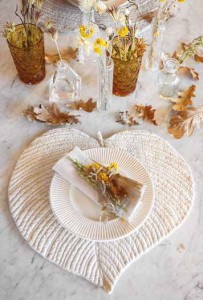 Podkładka LIŚĆ ecru