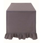 Lniany bieżnik FRILL szary