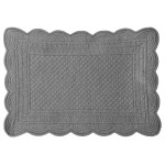 Bawełniana podkładka prostokątna CARMEN szara 35x50 cm